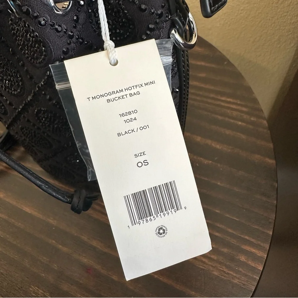 Tory Burch Mini T Monogram Hotfix Bucket Bag - Picture 5 of 13